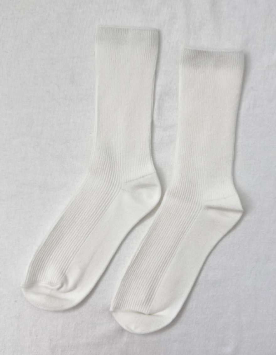 Trouser Socks in Classic White