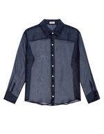 The Organza Shirt in Navy