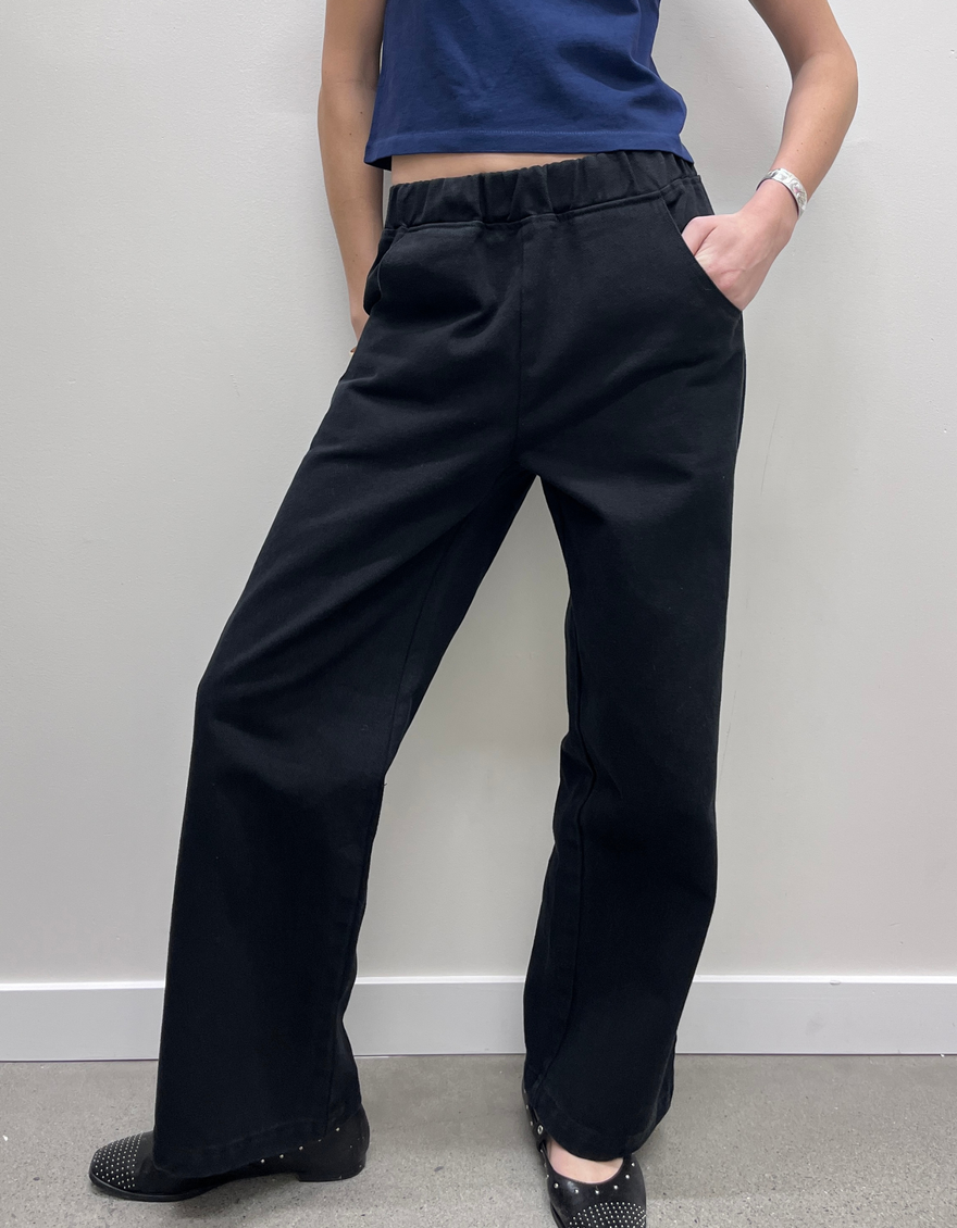 Bon Pants in Black Canvas