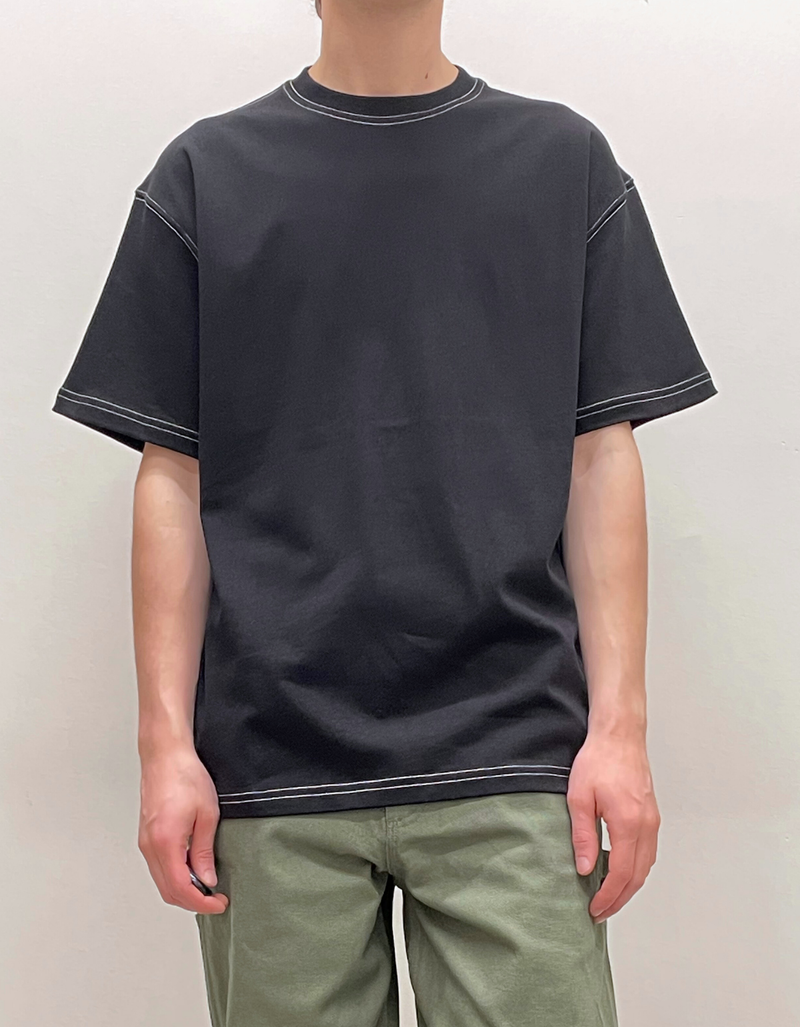 Top Stitch Tee in Black