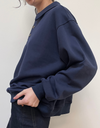 Alma Polo Sweatshirt in Navy