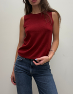 Auburns Gilet in Merlot