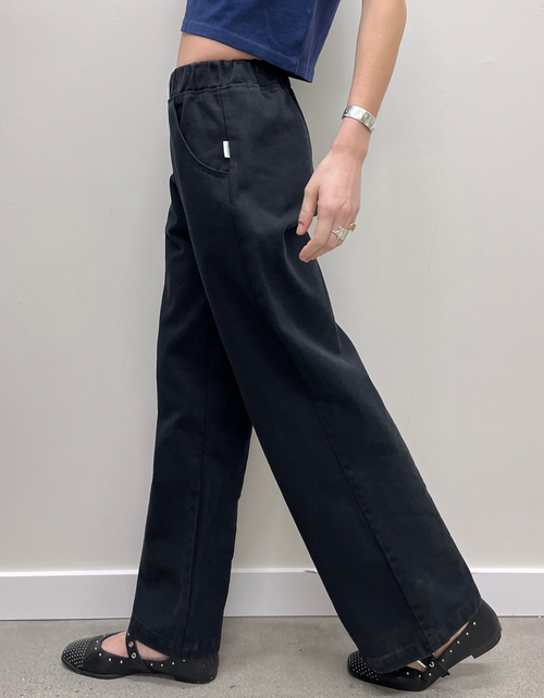 Bon Pants in Black Canvas