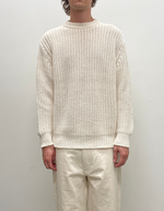 Fisherman Sweater in Ecru