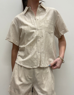 Sage Shirt in Brown Rice