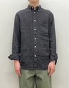 Colt Linen Shirt in Caviar