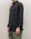 Colt Linen Shirt in Caviar
