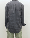 Colt Linen Shirt in Caviar