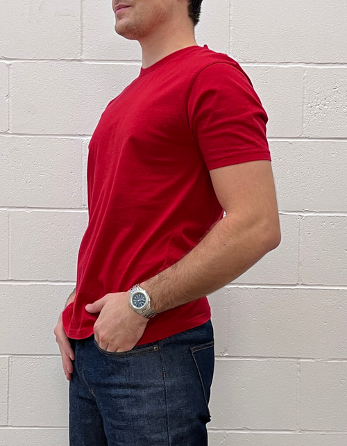 Classic Organic Tee in Scarlet Red