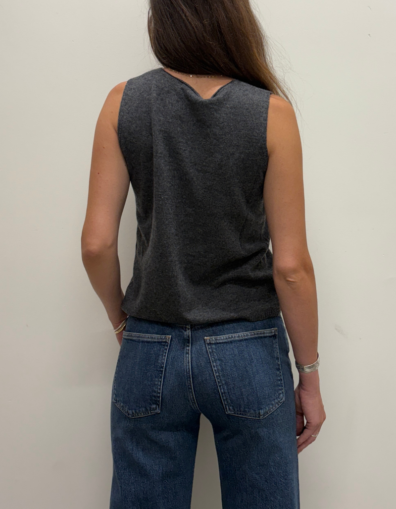 Auburns Gilet in Grey Melange