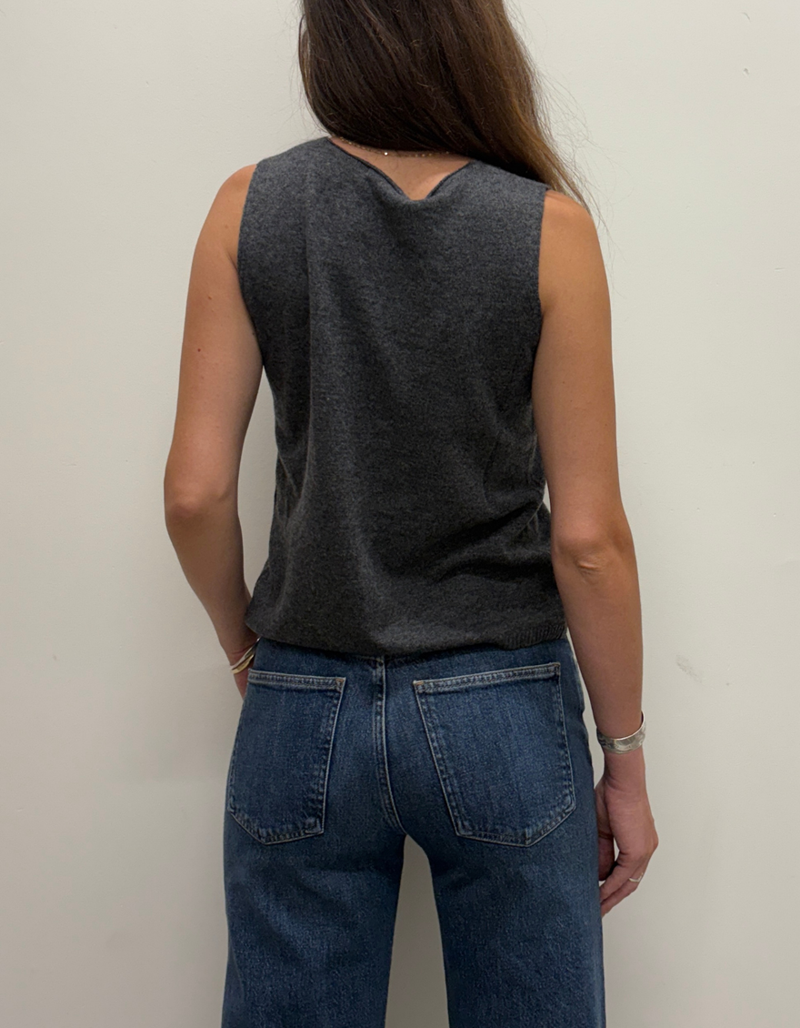 Auburns Gilet in Grey Melange