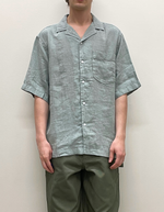 Hayden Linen Shirt in Gray Mist