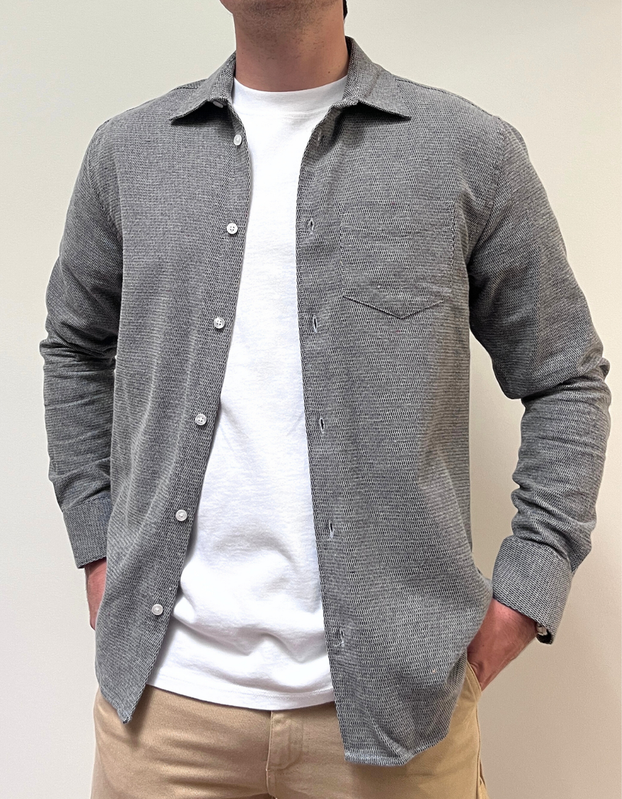 Bob Shirt in Grey Melange