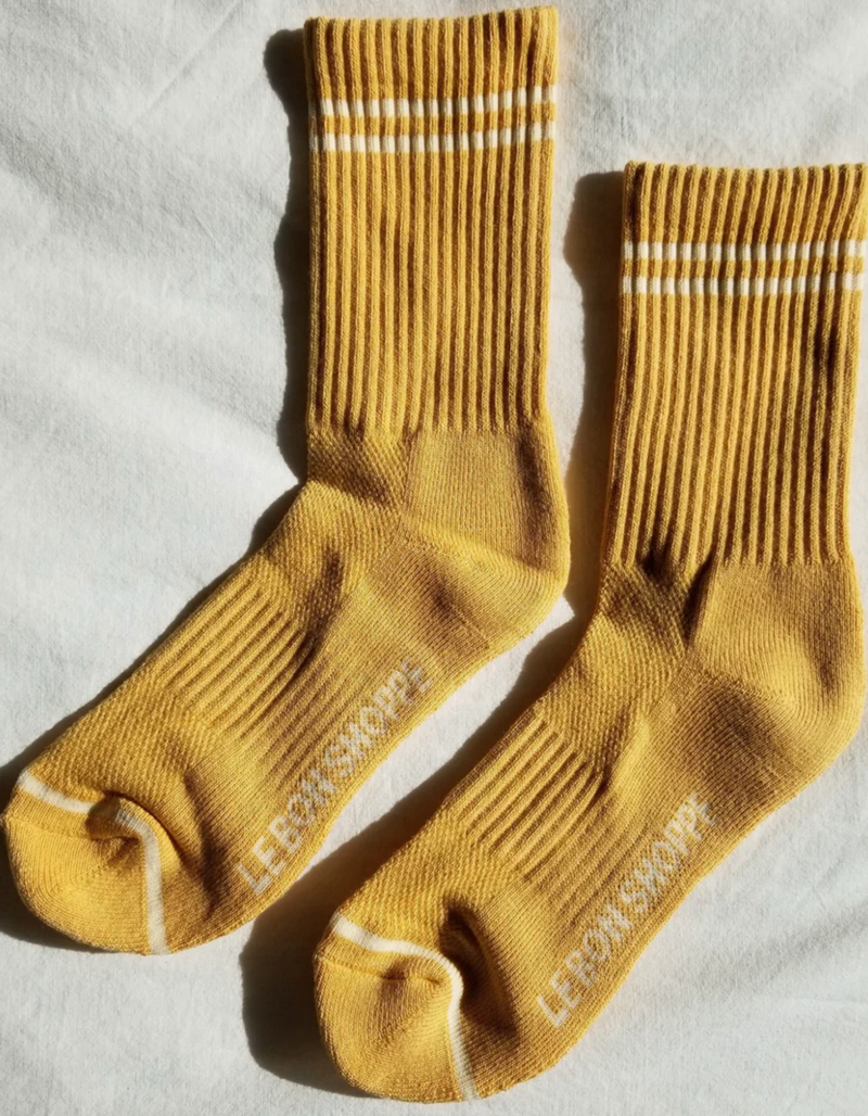 Boyfriend Socks in Butter