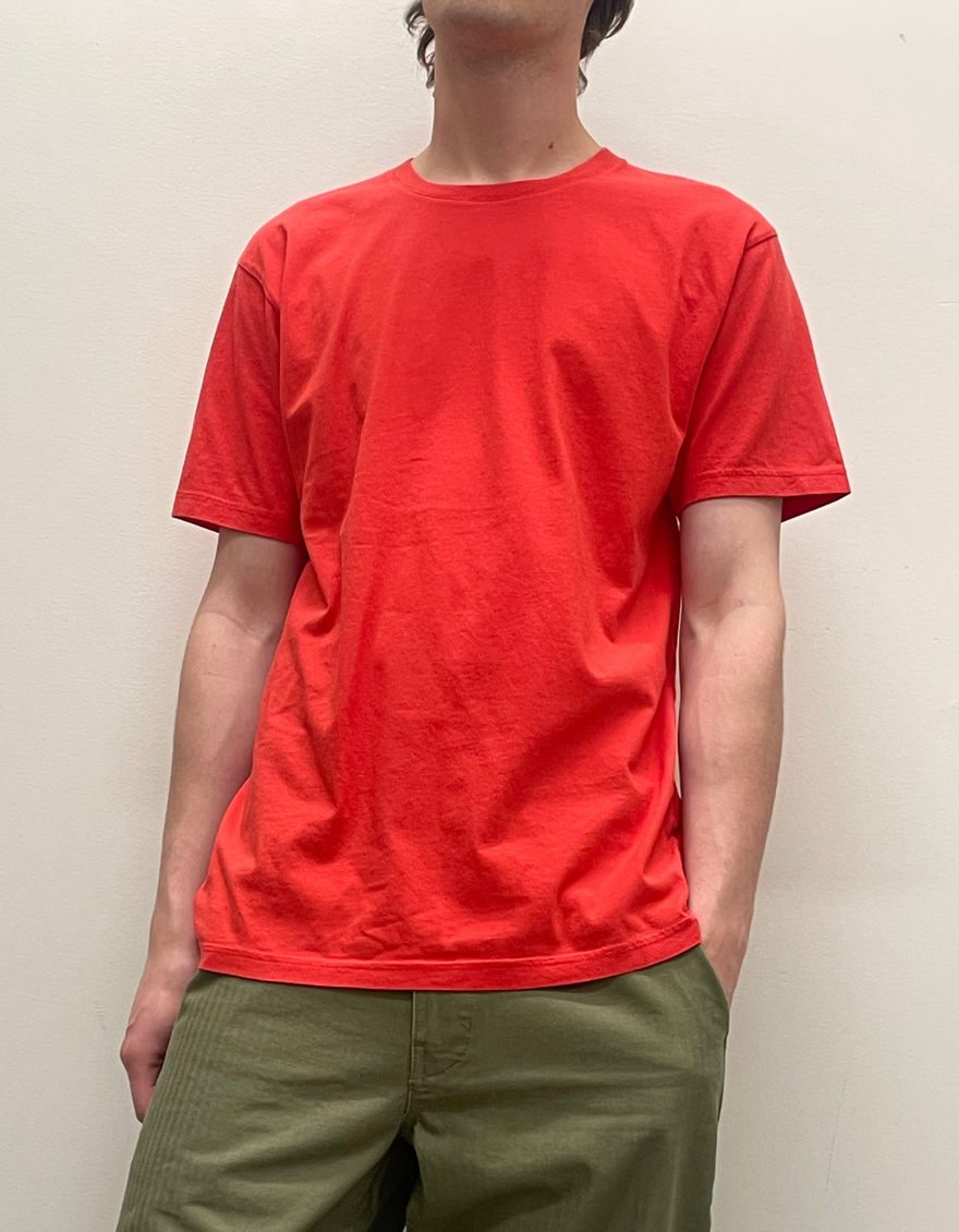 Classic Organic Tee in Red Tangerine