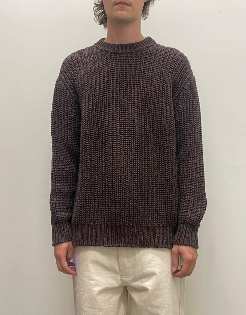 Fisherman Sweater in Chestnut