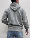 Classic Organic Zip Hood in Heather Grey