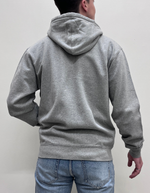 Classic Organic Zip Hood in Heather Grey