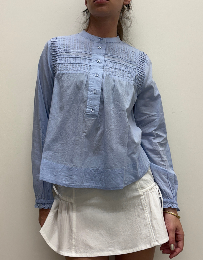Maise Blouse in Brunerra Blue