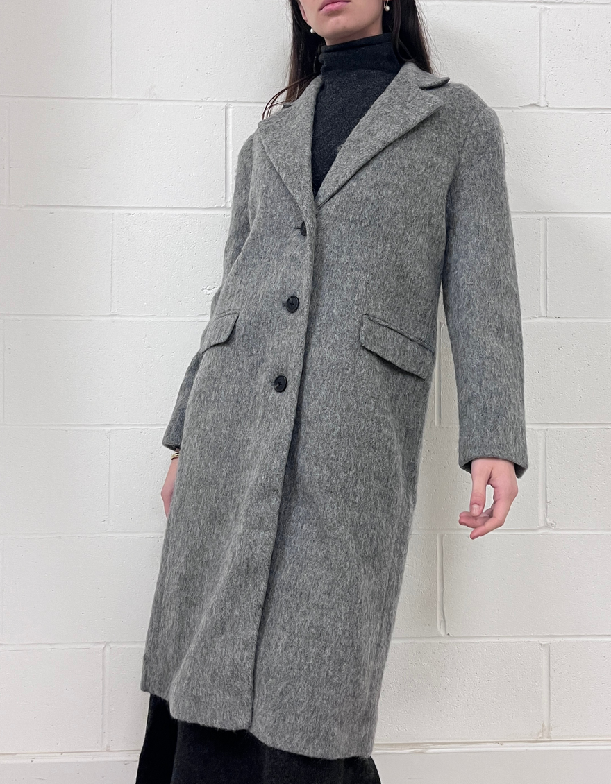 Sera Coat in Grey Melange