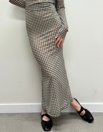 Gambet Sheer Maxi Skirt in Black/Sand