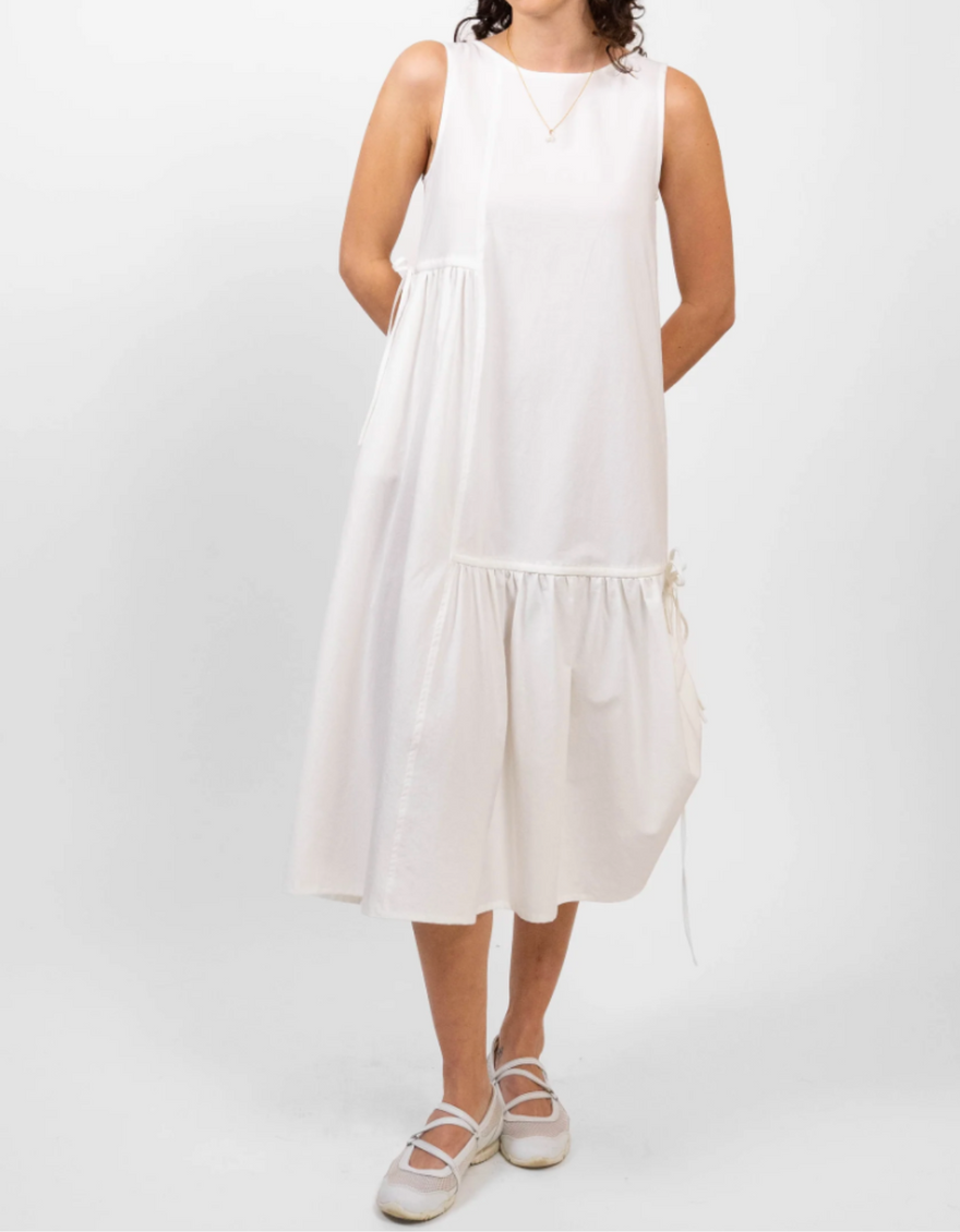 Patio Dress in White