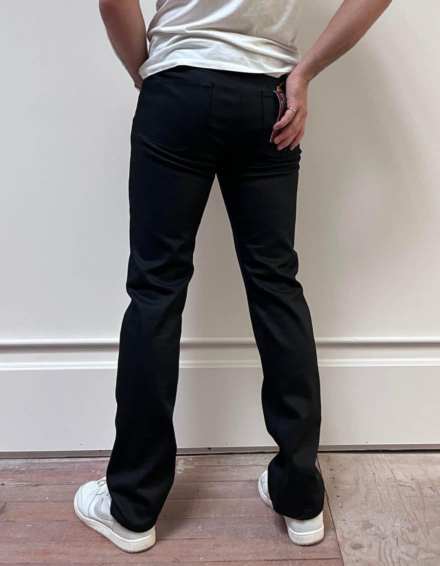 Weird Guy Stretch Selvedge Jean in Black Cobra