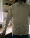 French Linen Chore Shirt in Ecru