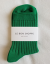 Her Socks in Kelly Green
