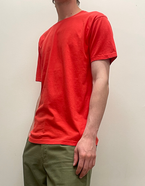 Classic Organic Tee in Red Tangerine