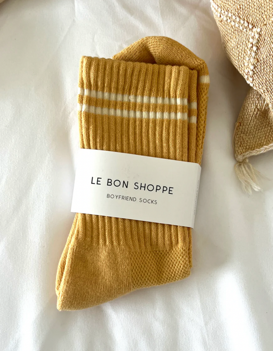 Boyfriend Socks in Butter