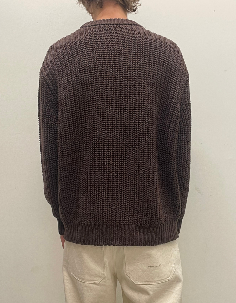 Fisherman Sweater in Chestnut
