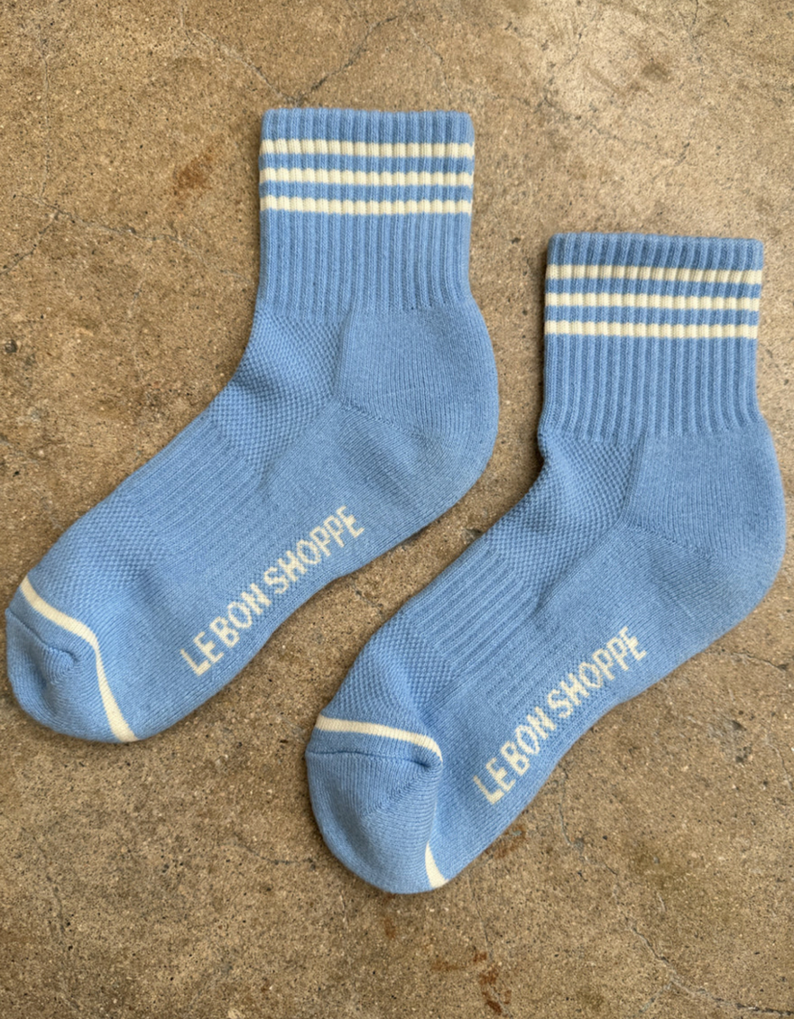 Girlfriend Socks in Parisian Blue