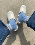 Girlfriend Socks in Parisian Blue