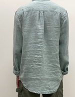 Colt Linen Shirt in Gray Mist