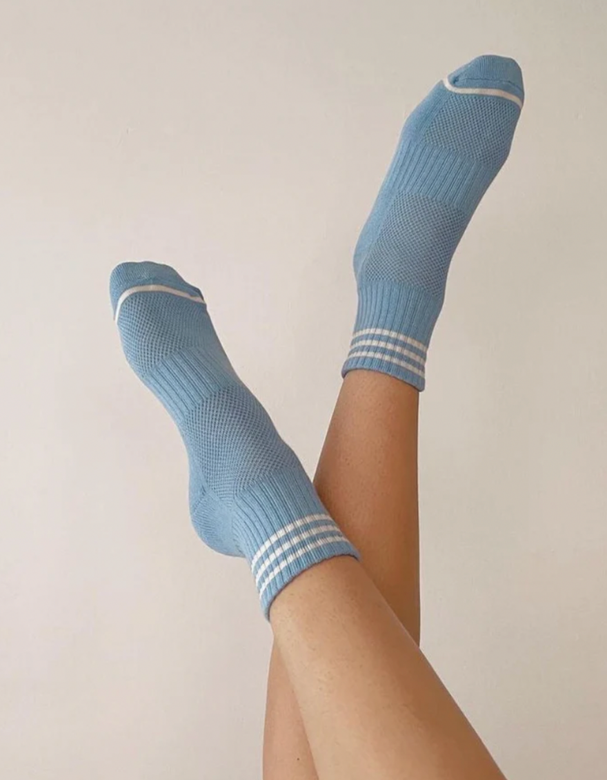 Girlfriend Socks in Parisian Blue