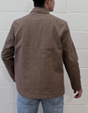 Work Coat in Washed Brown