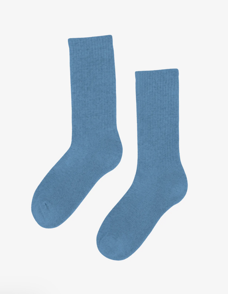 Organic Active Sock in Seaside Blue