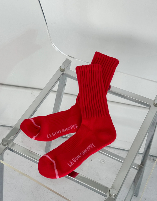 Ballet Socks in Strawberry