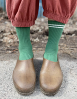 Boyfriend Socks in Moss