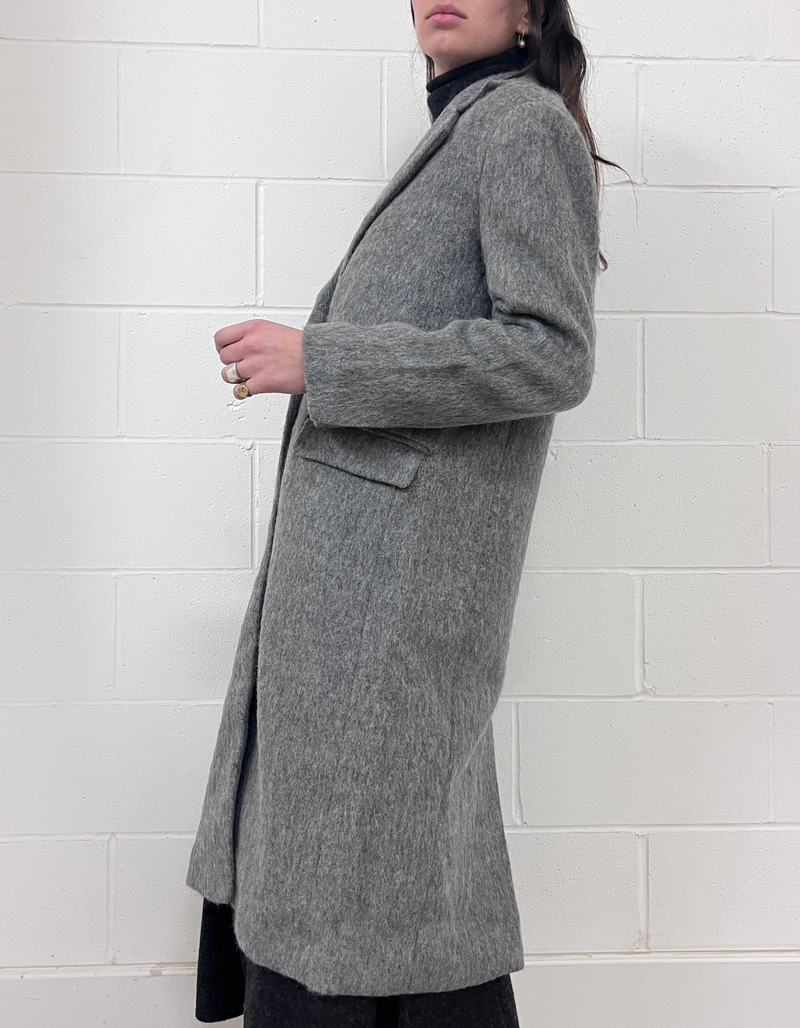 Sera Coat in Grey Melange