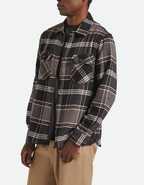 Bowery Flannel in Charcoal