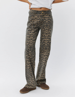 Sienna Trouser Jeans in Leopard