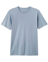 Premium Cotton Tailored Tee in Dusty Blue