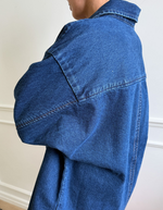 Owen Heavy Denim Shirt in Dark Denim