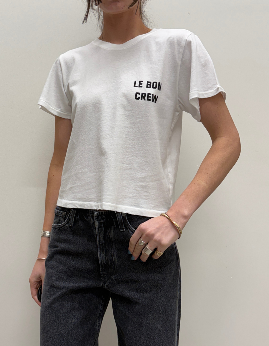 Darling Tee with Le Bon Crew in Vintage White