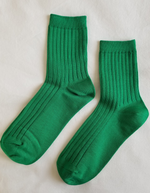 Her Socks in Kelly Green
