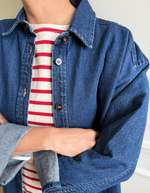 Owen Heavy Denim Shirt in Dark Denim