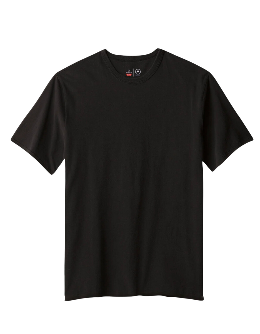 Premium Cotton Tailored Tee in Black