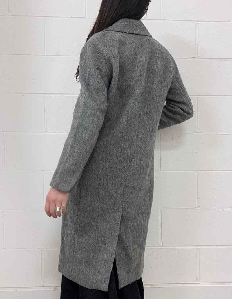 Sera Coat in Grey Melange